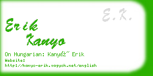 erik kanyo business card